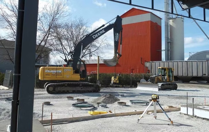 Travaux d’aménagement terminés pour un champ d’épuration résidentiel à Saint-Hyacinthe
